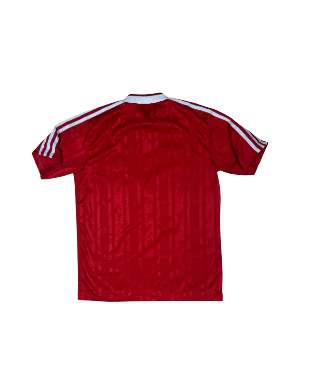 Vintage Liverpool Adidas Home Football Shirt 1988 - 1989 Soccer Jersey Candy Red Made in UK Size Slim Fit S