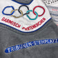 80s 90s Adidas Garmisch 1936 Winter Olympics Sweatshirt Generalkarte Olympische Winterspiele Partenkirchen Tribunen Stehplatz Spezial Sprunglaf 16 February Size M-L