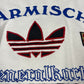 80s 90s Adidas Garmisch 1936 Winter Olympics Sweatshirt Generalkarte Olympische Winterspiele Partenkirchen Tribunen Stehplatz Spezial Sprunglaf 16 February Size M-L