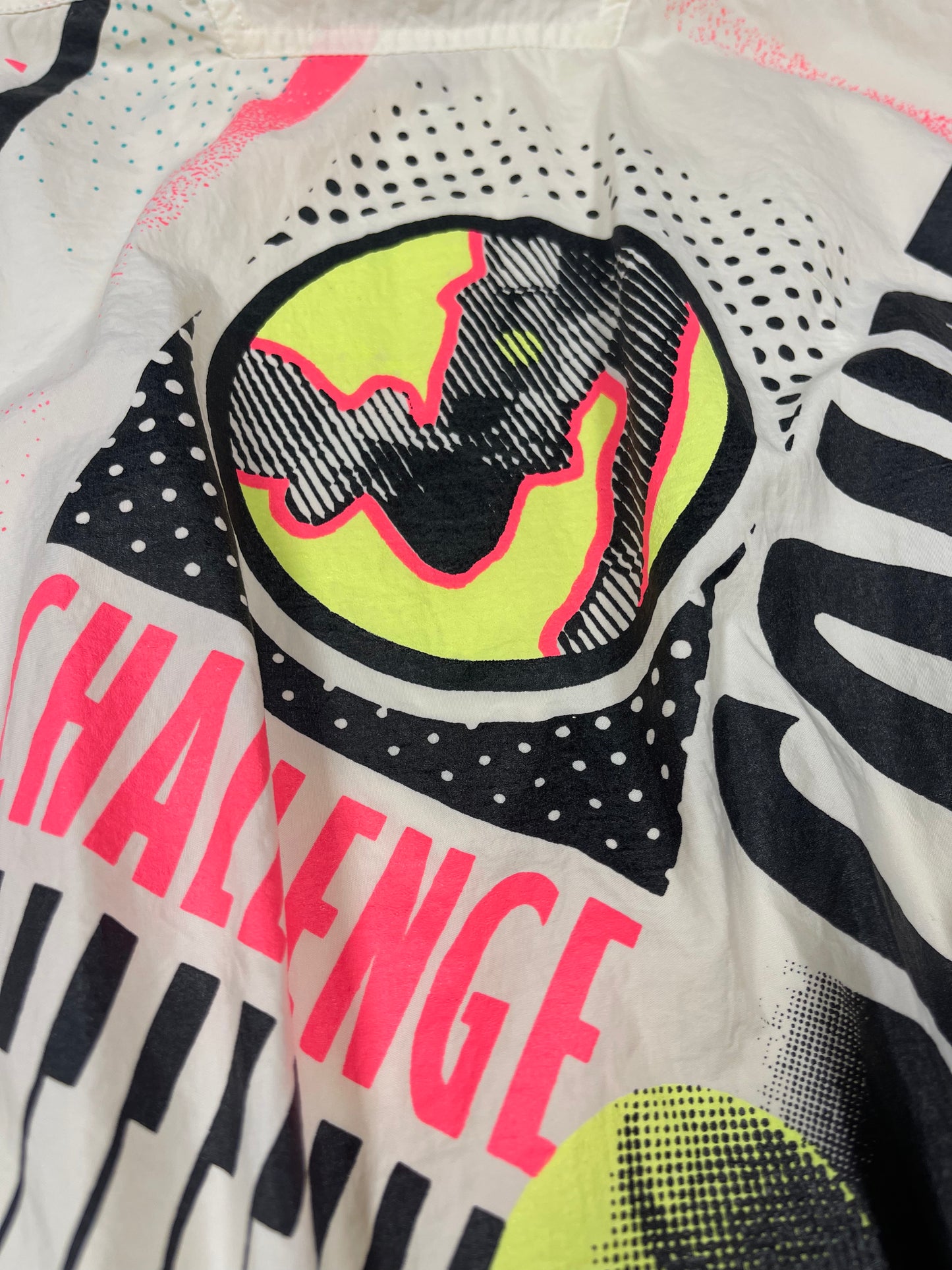 Vintage 80's Nike Challenge Court Tennis Jacket Andre Agassi John McEnroe Butter-yellow Size M-L