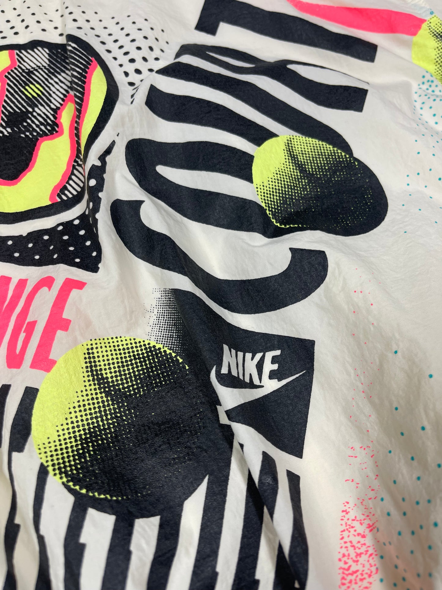Vintage 80's Nike Challenge Court Tennis Jacket Andre Agassi John McEnroe Butter-yellow Size M-L