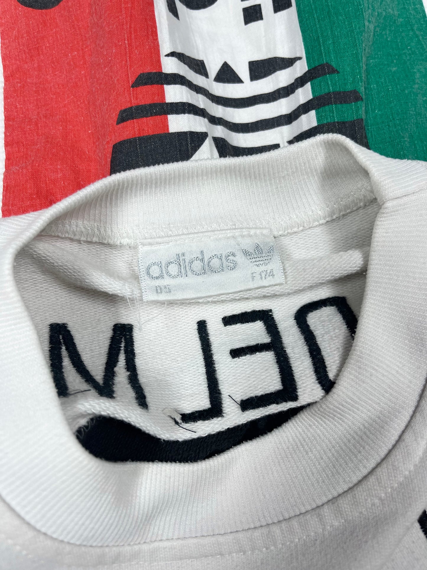 🔥⚽️🇮🇹 Iconic Rare Vintage Grail 90's Adidas Etrusco Coppa Del Mondo Italia 90 World Cup 1990 Sweatshirt Crewneck Beckenbauer Rummenigge White Green Red Black Size M