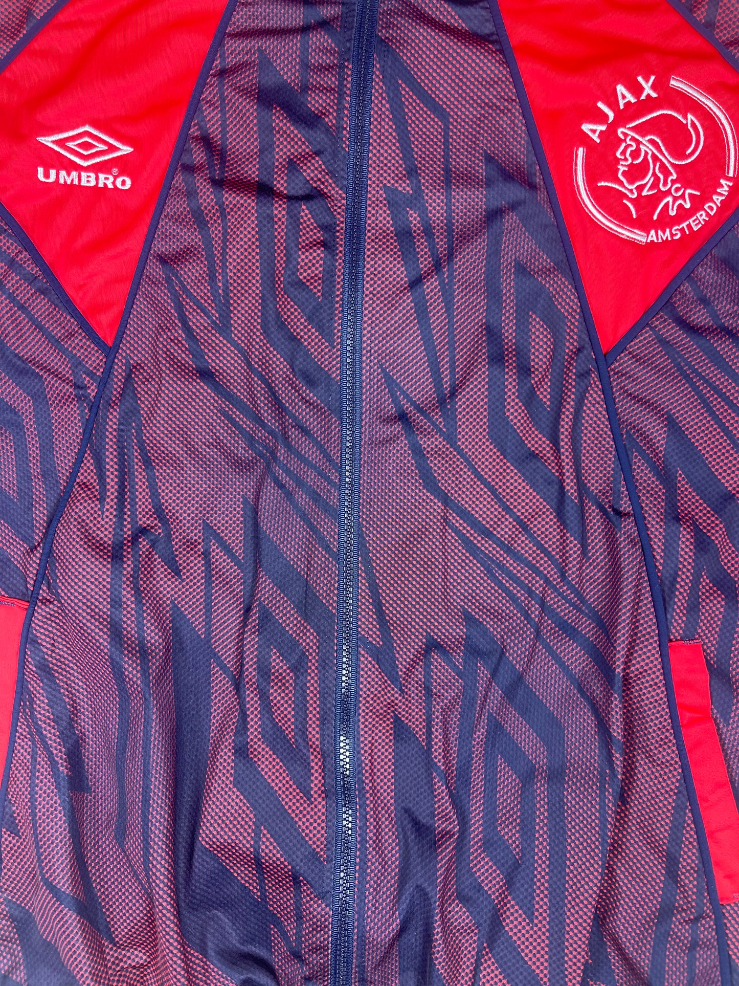 Ajax Amsterdam Umbro 1994 - 1995 Track Top Jacket Size XL Blue Red