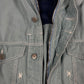 Vintage 80's 90's Diesel Hooded Jacket Size L Made in Italy Waikiki Wonder Wear Light Blue Dusty Blue