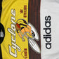 ❤️💎Rare Vintage Grail 80's 90's Adidas Cyclone Flushin Cycling 948 Boxy Heavy Cotton Sweatshirt Crew Neck USA Size L-XL Black Yellow White ASAP Rocky Janet Jackson