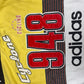 ❤️💎Rare Vintage Grail 80's 90's Adidas Cyclone Flushin Cycling 948 Boxy Heavy Cotton Sweatshirt Crew Neck USA Size L-XL Black Yellow White ASAP Rocky Janet Jackson