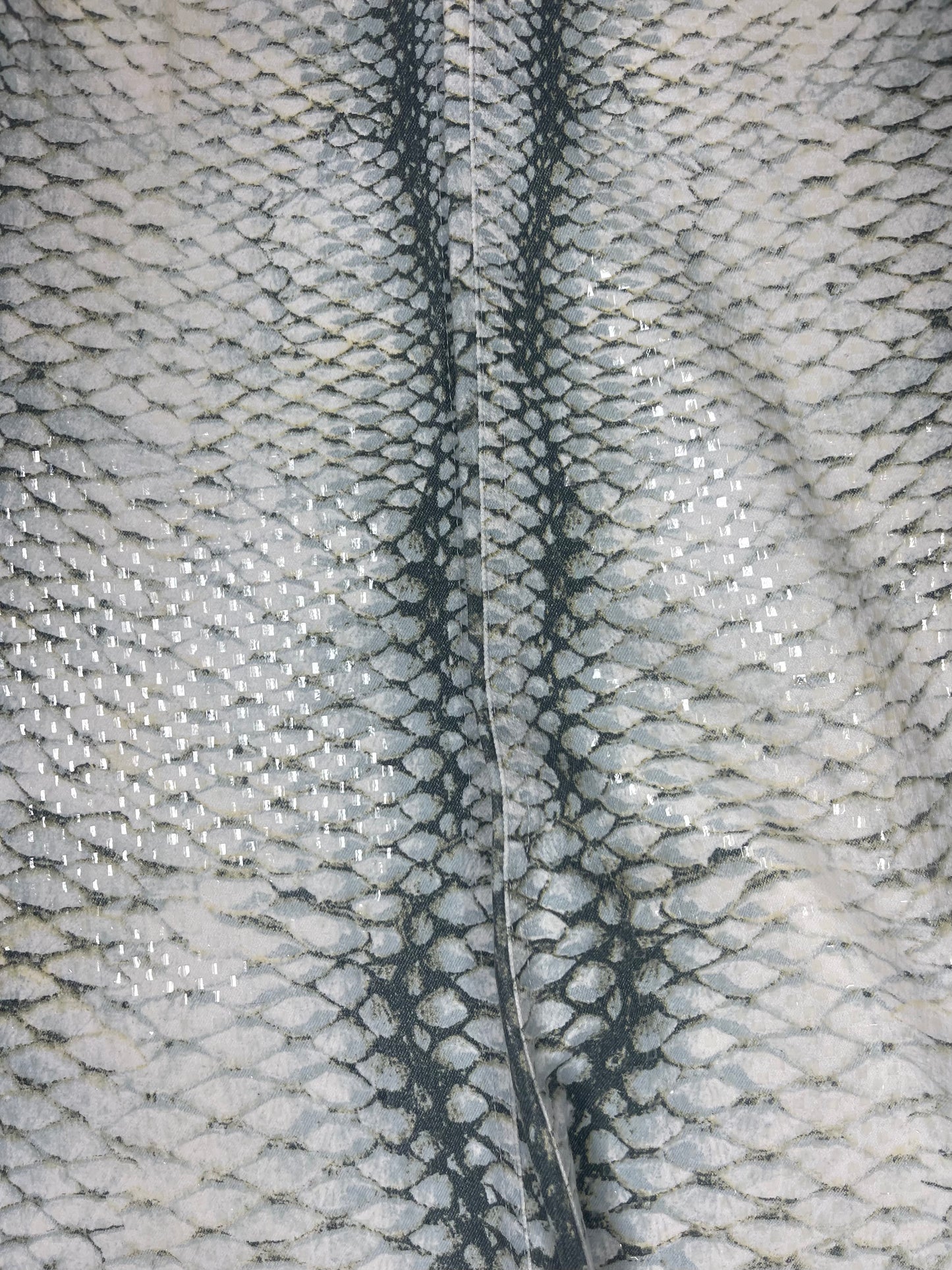 Vintage Roberto Cavalli Jeans Pants Made in Italy Size L Snakeskin Pattern Shiny Scales