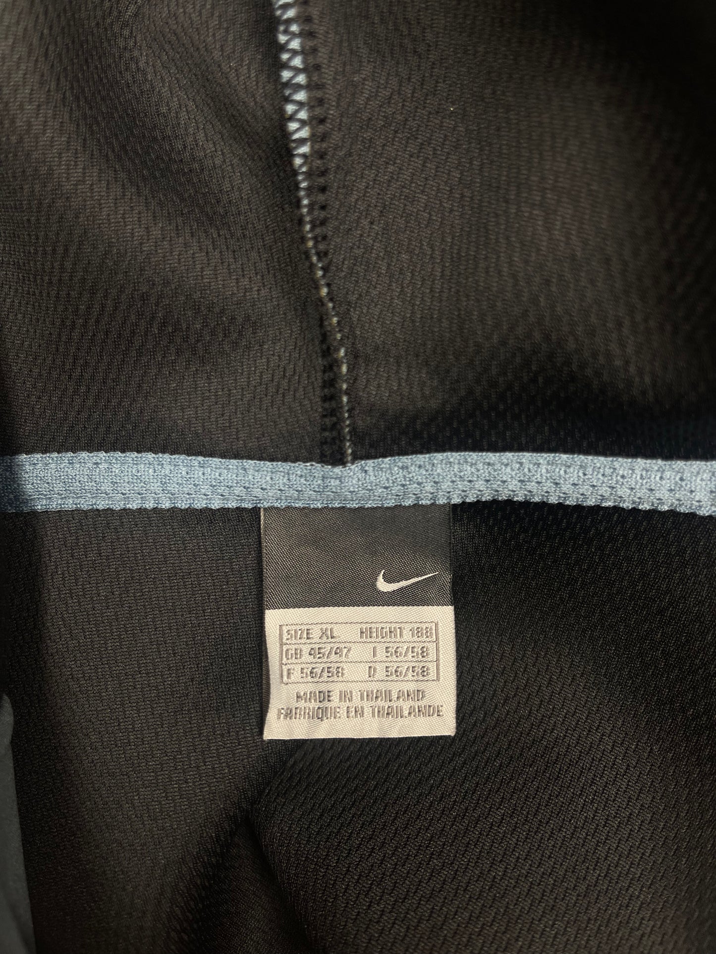 Y2K Nike Total 90 Mercurial Technical Hoodie Size XL Peacock Blue