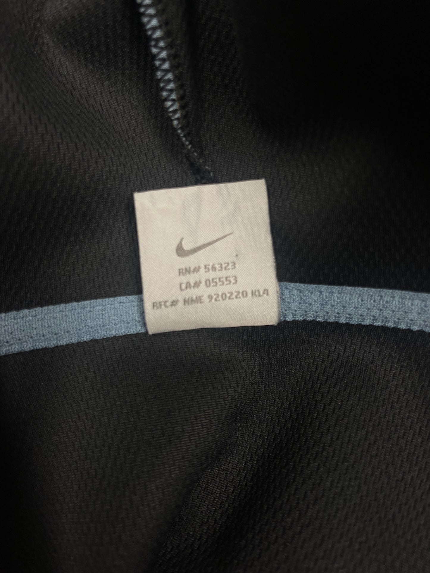 Y2K Nike Total 90 Mercurial Technical Hoodie Size XL Peacock Blue