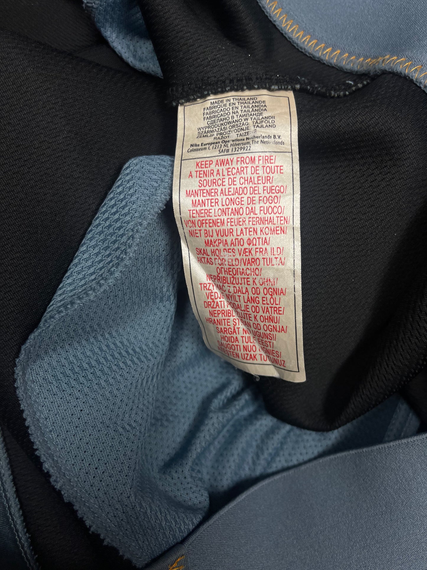 Y2K Nike Total 90 Mercurial Technical Hoodie Size XL Peacock Blue