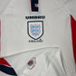 Vintage England Umbro 1998 - 1999 Home Football Shirt Size XL White
