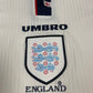 Vintage England Umbro 1998 - 1999 Home Football Shirt Size XL White
