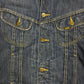 Vintage 90's Lee Denim Jeans Sherpa Lined Jacket Size S Blue