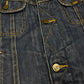 Vintage 90's Lee Denim Jeans Sherpa Lined Jacket Size S Blue