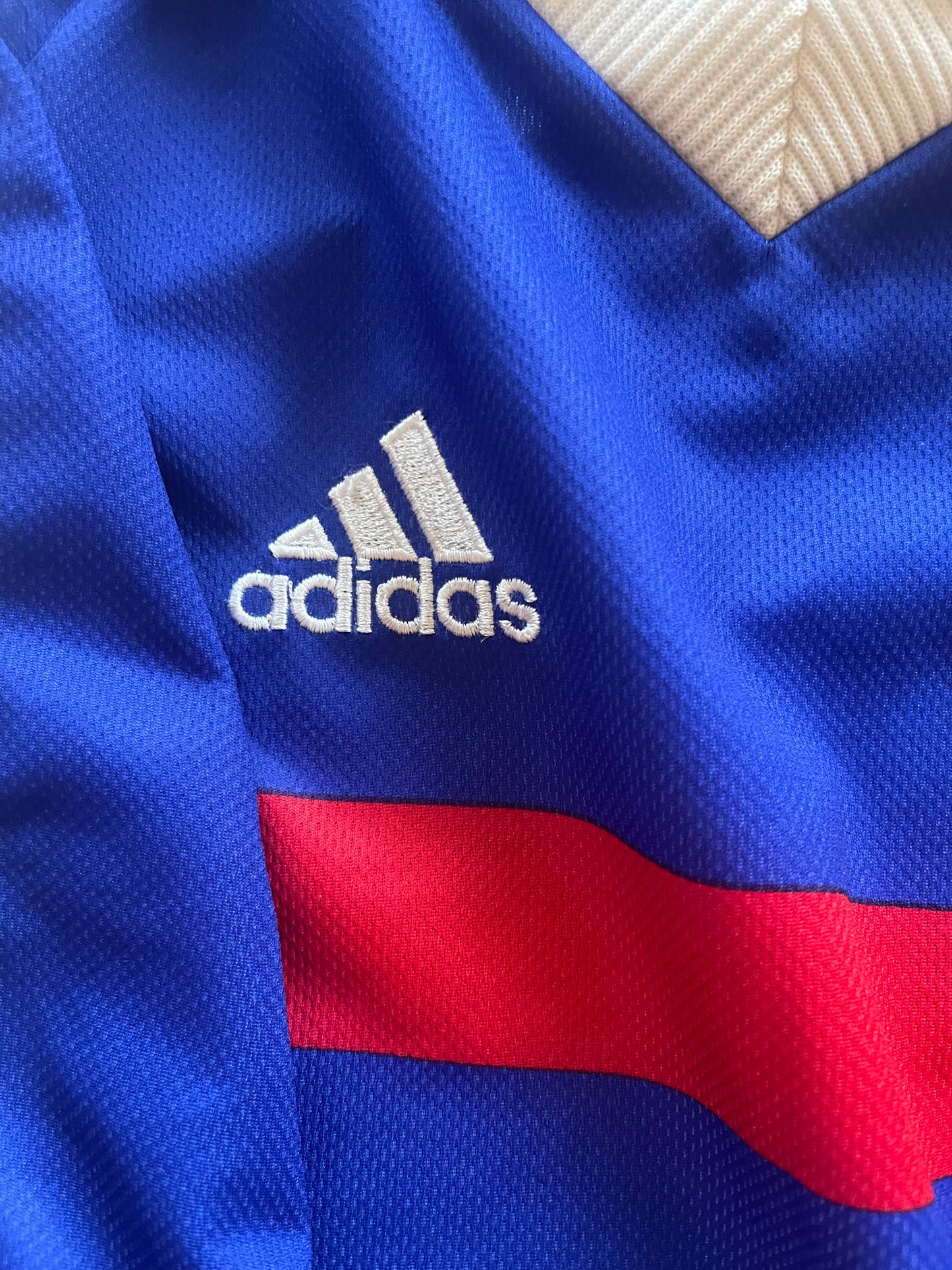 🇫🇷⚽️ Iconic Vintage France Adidas Home Football Shirt 1998 1999 2000 World Cup Size XL Blue Made in UK
