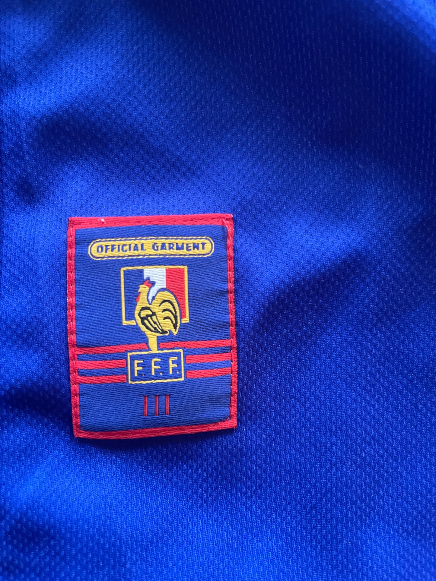 🇫🇷⚽️ Iconic Vintage France Adidas Home Football Shirt 1998 1999 2000 World Cup Size XL Blue Made in UK