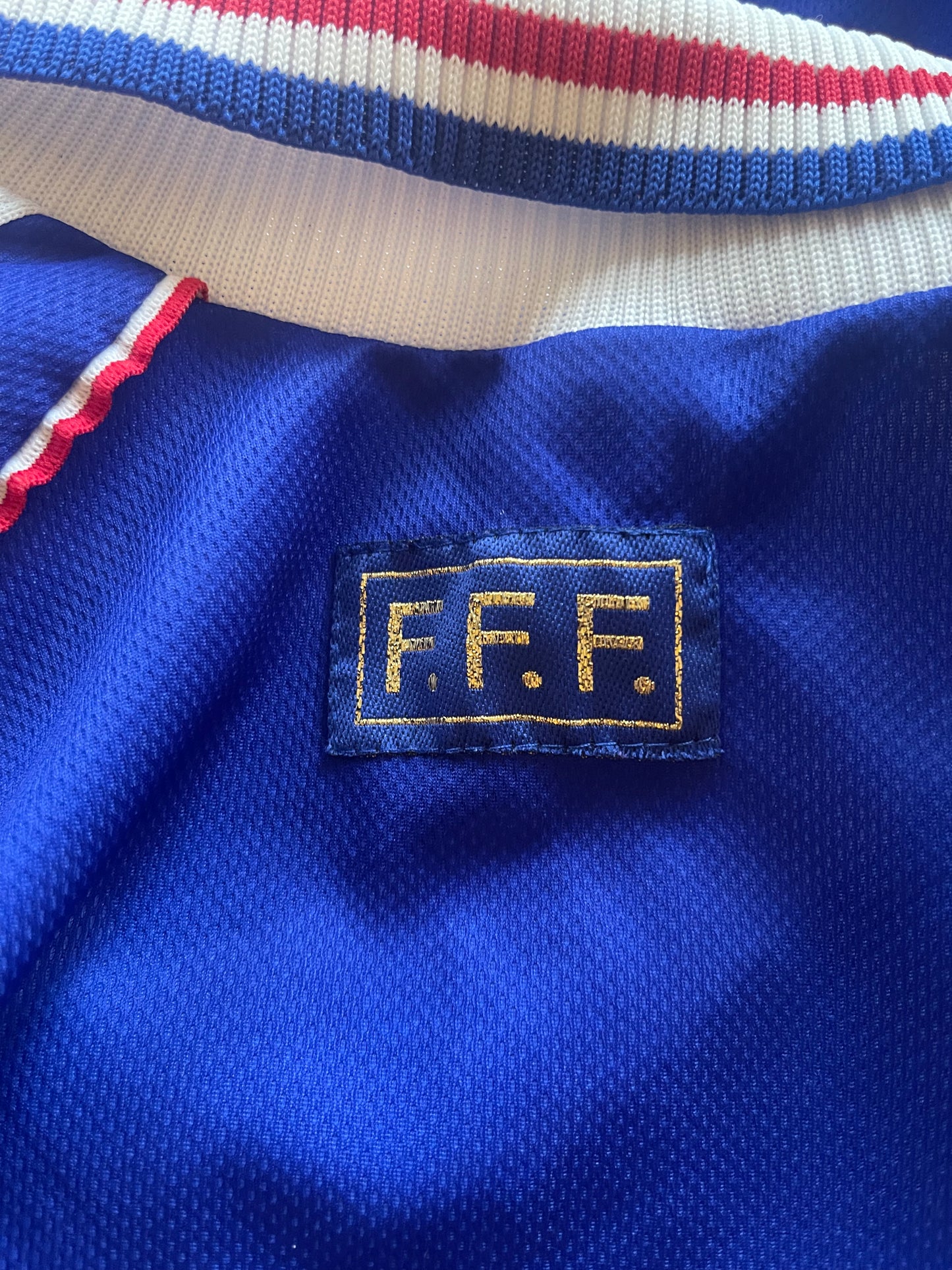 🇫🇷⚽️ Iconic Vintage France Adidas Home Football Shirt 1998 1999 2000 World Cup Size XL Blue Made in UK