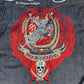 Y2K Ed Hardy by Christian Audigier Denim Shirt Tattoo Dead or Live Size XXL
