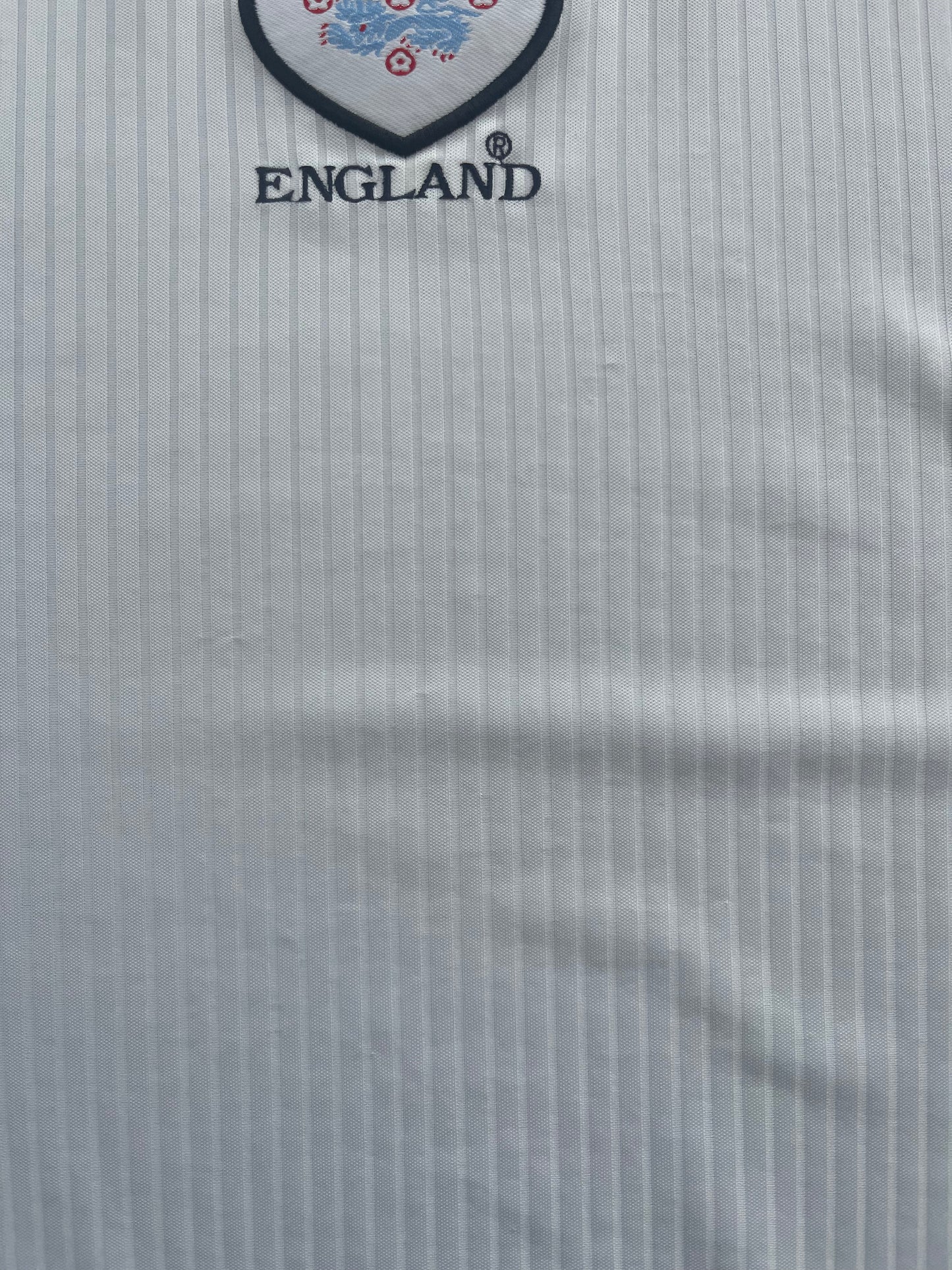 Vintage England Umbro 1998 - 1999 Home Football Shirt Size XL White