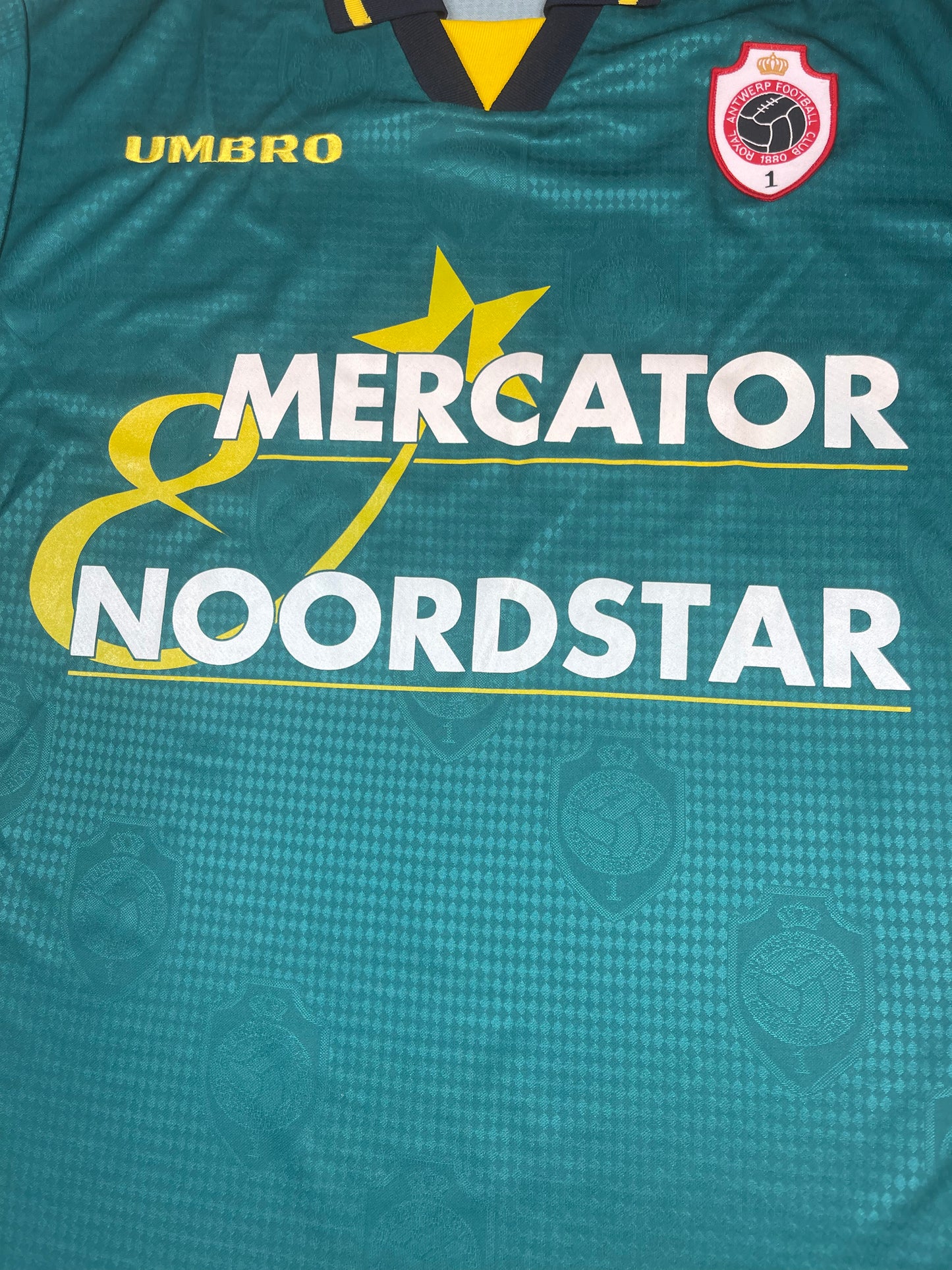 Royal Antwerp FC Umbro Away Football Shirt Green Size XL Mercator Noordstar  12