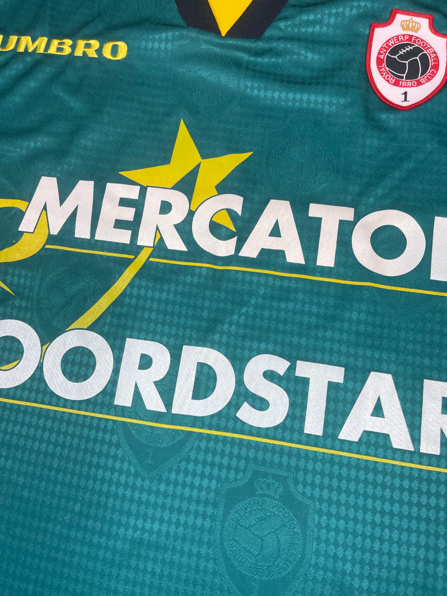 Royal Antwerp FC Umbro Away Football Shirt Green Size XL Mercator Noordstar  12