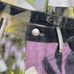 🌼 Y2K Just Cavalli Jeans Pants Trousers Floral Botanical Print Glitter Straight Leg Low Waist Made in Italy Size M