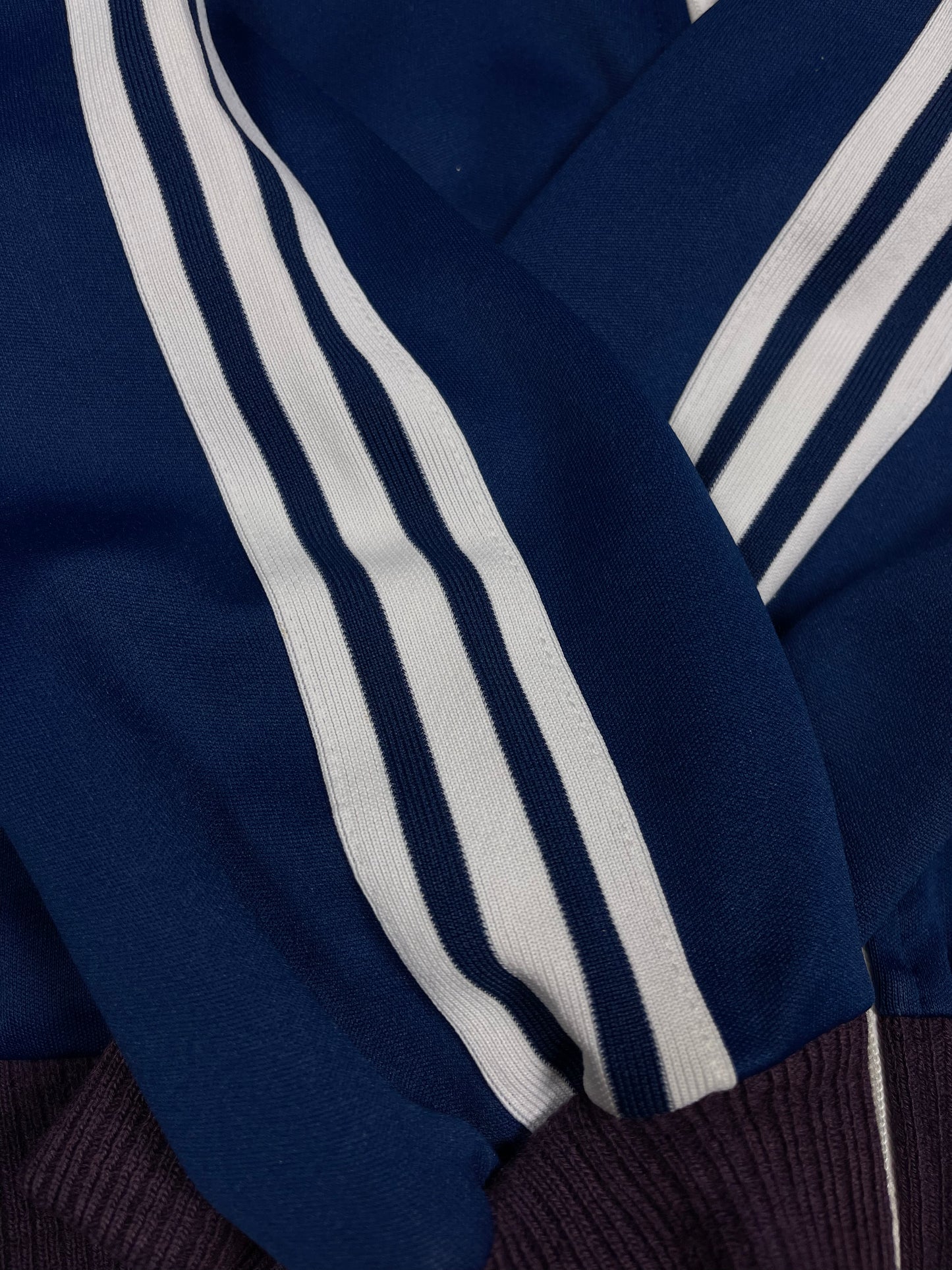 Rare True Grail 70's Adidas Ein Schwann Erzeugnis Purple Blue Made in West Germany Opti Zipper