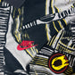 Vintage 90's Nike Challenge Court Polo Tennis Shirt Andre Agassi Size L Abstract Pattern