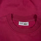 Vintage 80's Lacoste Chemise Boxy Embroidered Sweatshirt Crew Neck Burn Burgundy Size S - M Made in France 100% Cotton