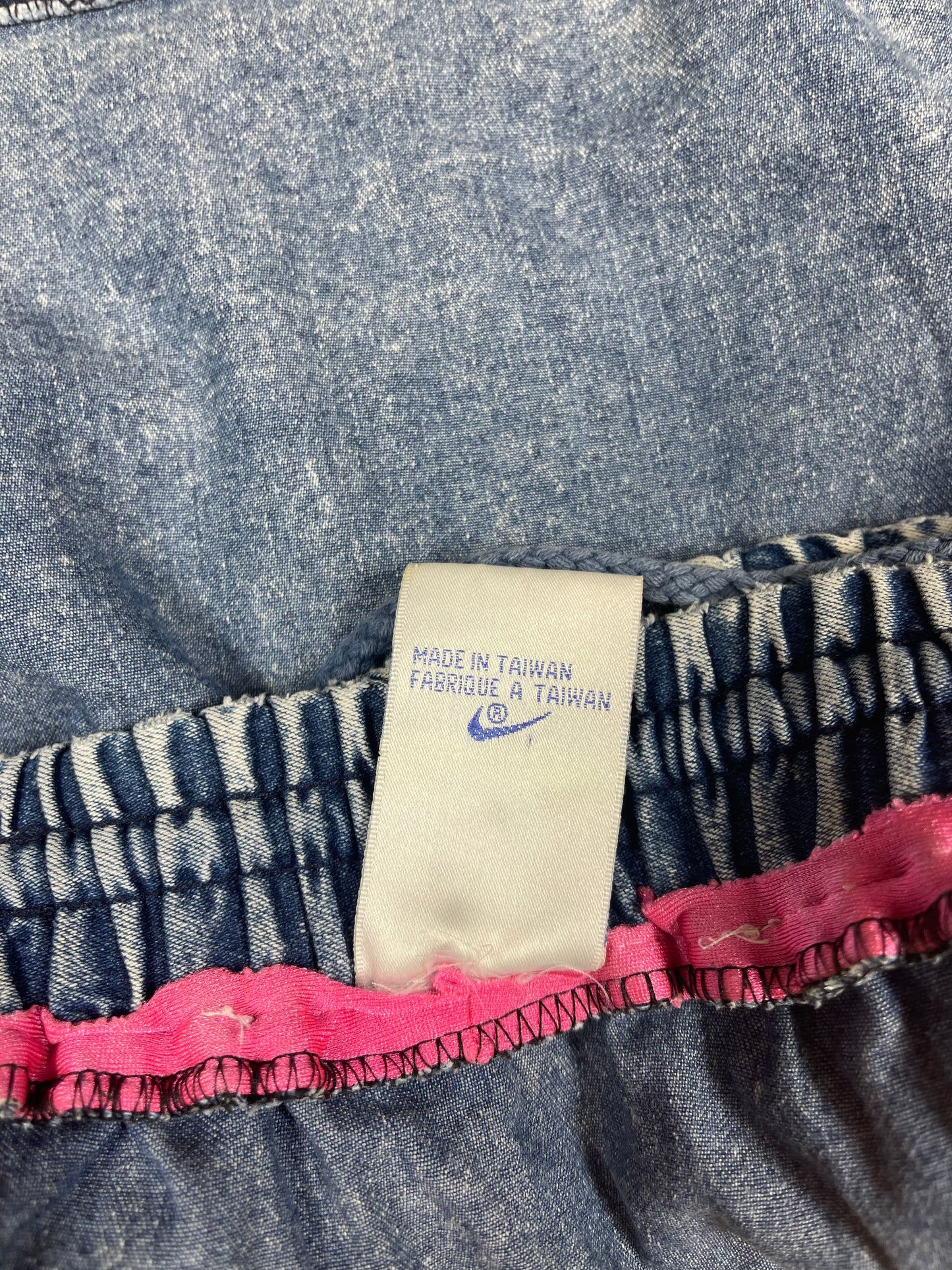 ☄️🎾Vintage 90's Nike Challenge Court Tennis Skirt Size M Acid Washed Denim Jeans Andre Agassi