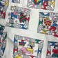 Vintage Adidas 80's Shorts Made in West Germany Cotton Naive Art Pattern