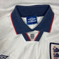 Vintage England Umbro 1993 - 1995 Home Football Shirt Size XL White