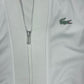 Vintage Lacoste Jacket Track Top Made in France Size M - L White Polyester