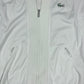 Vintage Lacoste Jacket Track Top Made in France Size M - L White Polyester