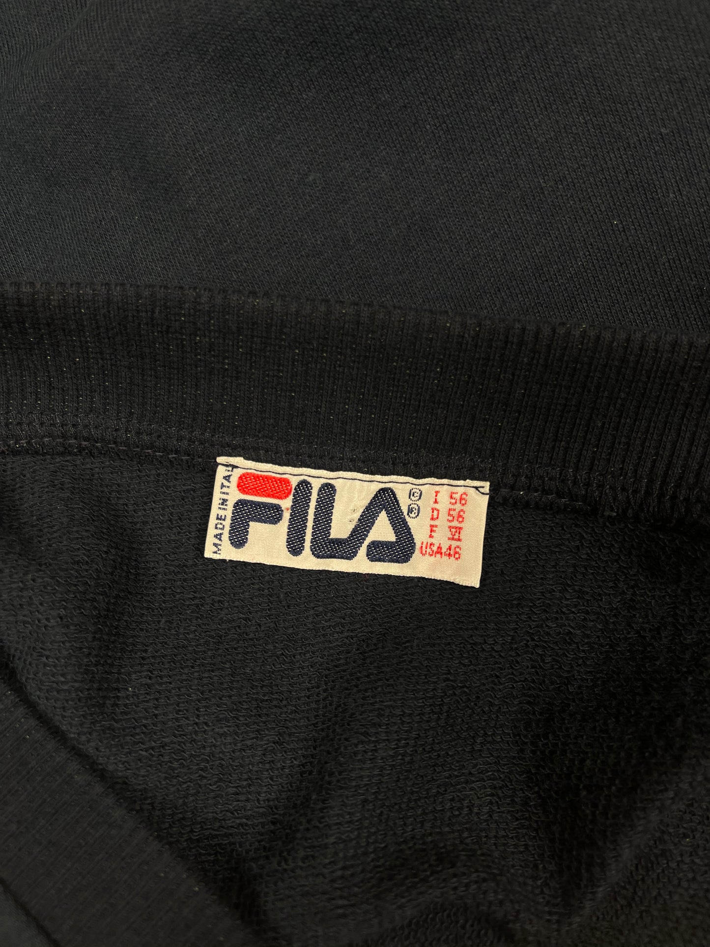 Vintage 90's Fila Tennis Vest Made in Italy Blue Abstract Pattern Size XL - XXL