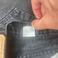 Vintage 90's Levi's 550 Relaxed Fit Orange Tab High Waist Denim Jeans Jorts Shorts Student Made in USA Black