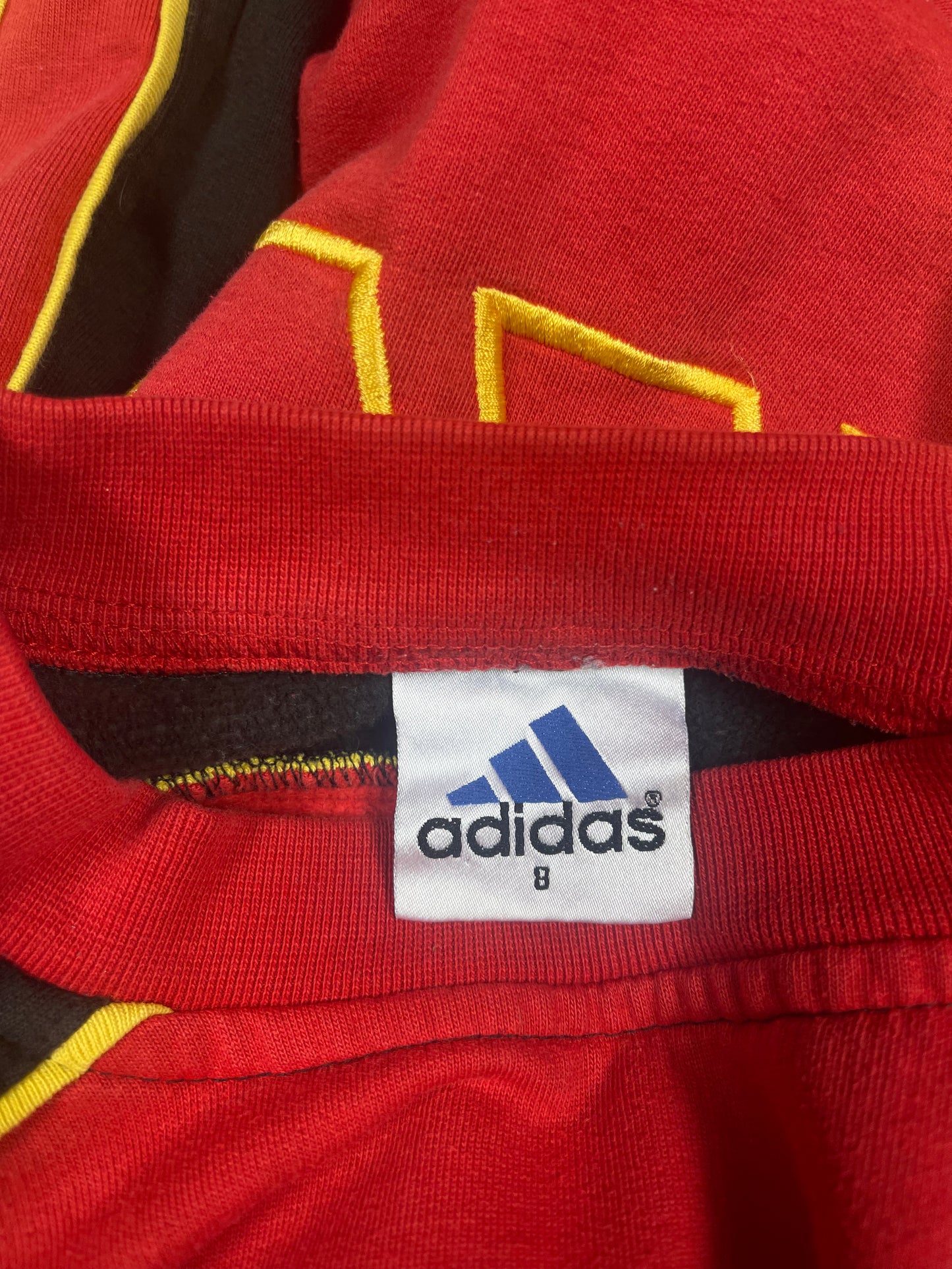 💎 Very Rare Vintage 90's Galatasaray Adidas 1998-1999 Sweatshirt Crew Neck Red Black Yellow Hagi Popescu