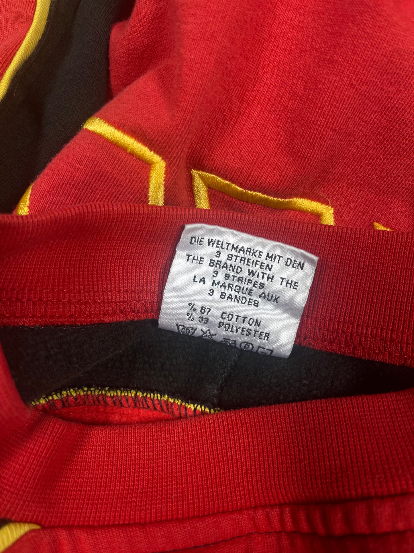 💎 Very Rare Vintage 90's Galatasaray Adidas 1998-1999 Sweatshirt Crew Neck Red Black Yellow Hagi Popescu
