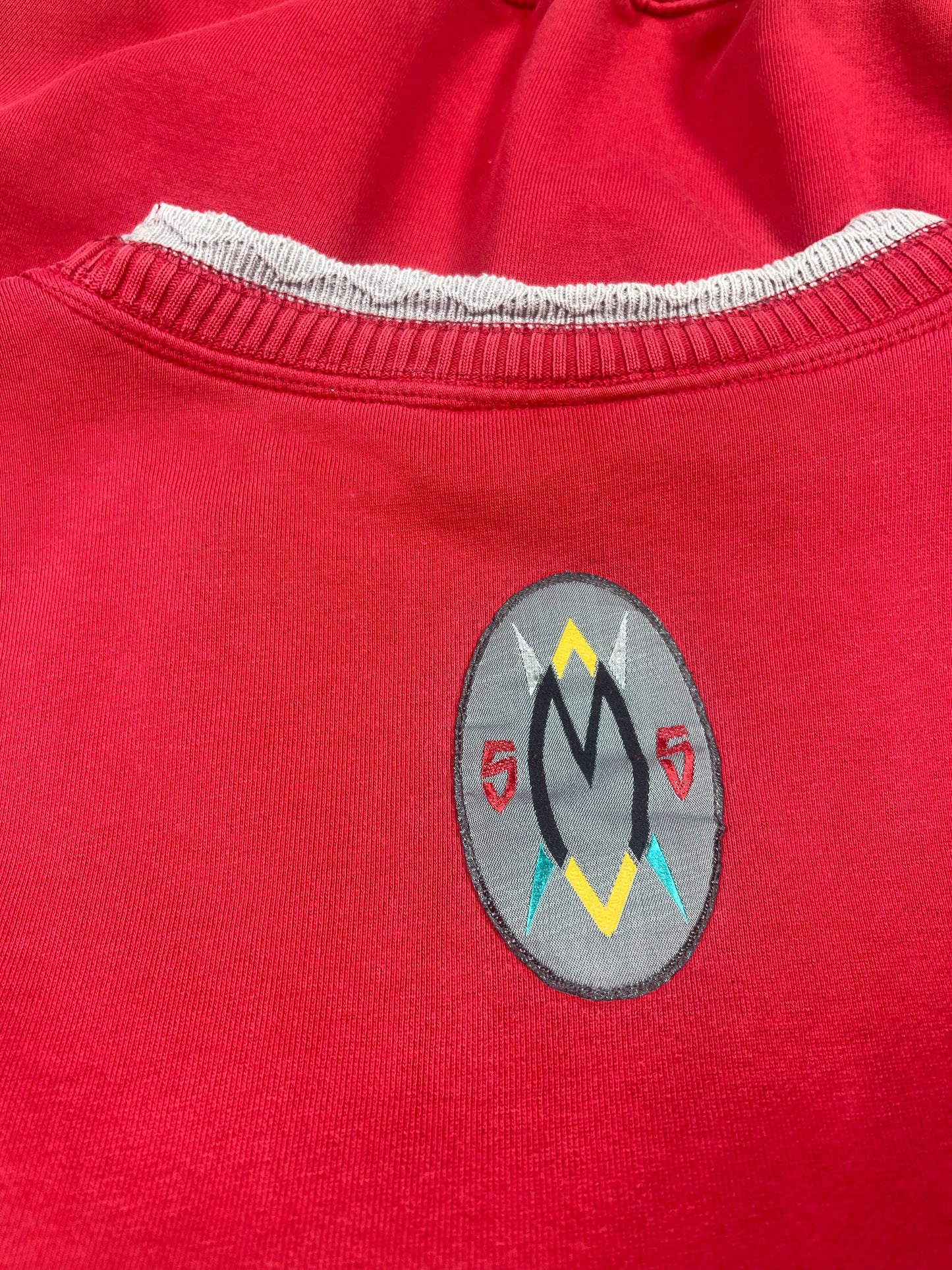 🏀 Vintage Mutombo Dikembe Adidas Sweatshirt Crew Neck 55 Denver Nuggets Atlanta Hawks NBA Basketball Size M