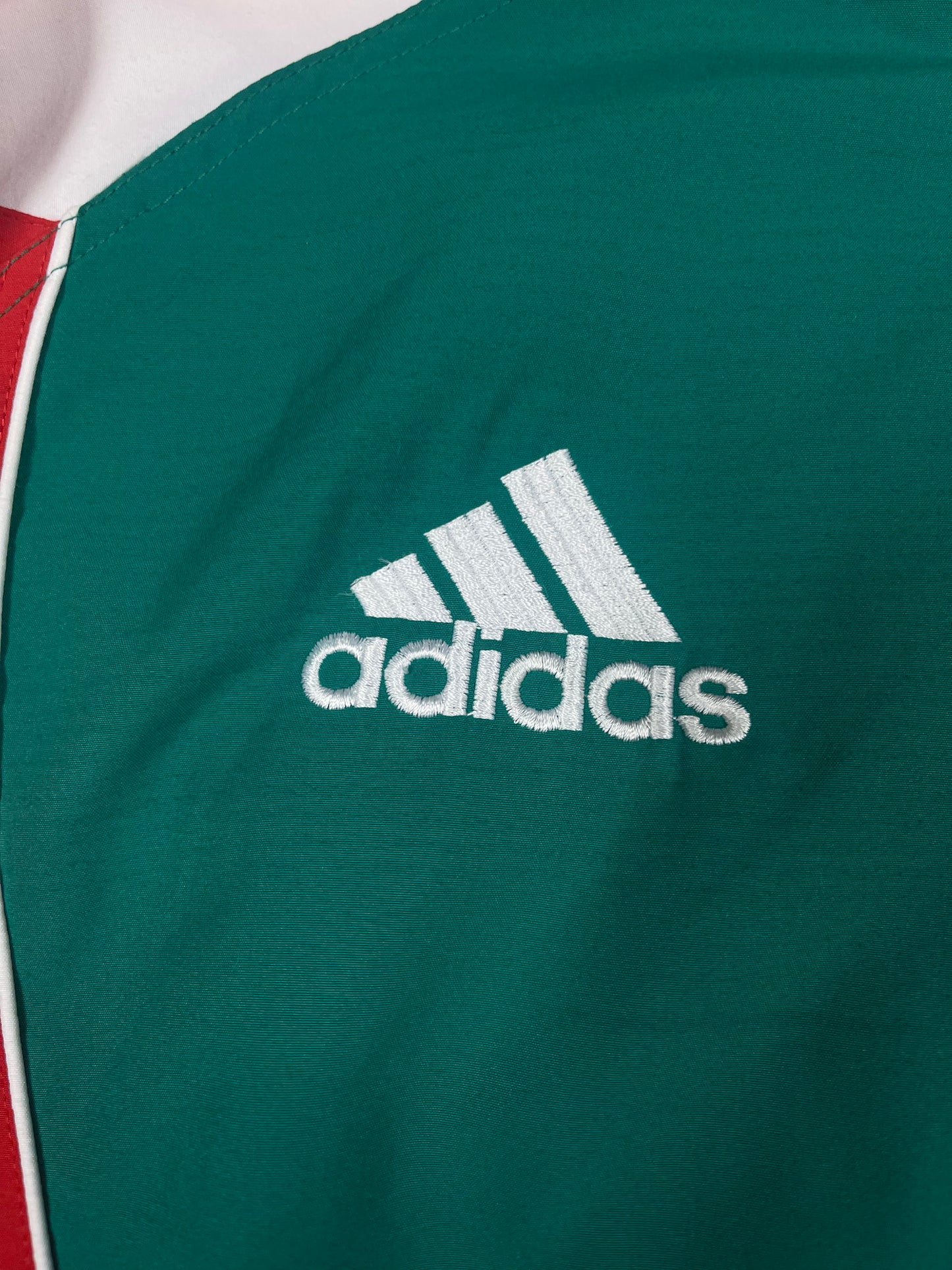 Vintage Hungary Adidas Football Jacket 1998 ? 1999 ? Magyar Labdarúgó Szövetség Soccer Red Green White Size M