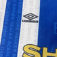 Vintage Manchester United 1994-1996 Umbro Away 3rd Football Shirt Sharp White Blue Size XL