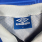 Vintage Manchester United 1994-1996 Umbro Away 3rd Football Shirt Sharp White Blue Size XL