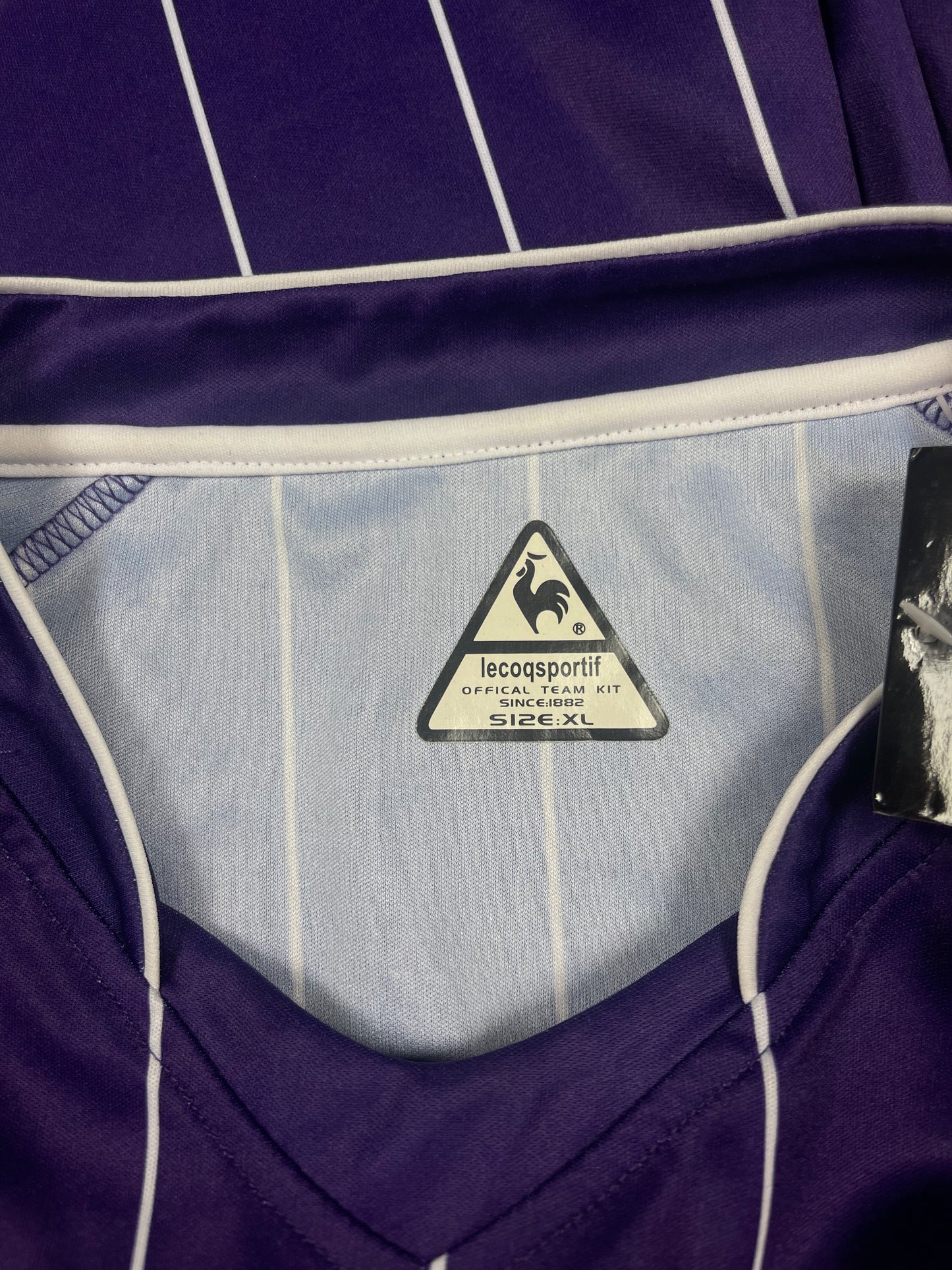 New BNWT NOS Deadstock Manchester City Le Coq Sportif 2007 - 2008 Away Football Shirt Soccer Jersey Thomas Cook.Com Size XL