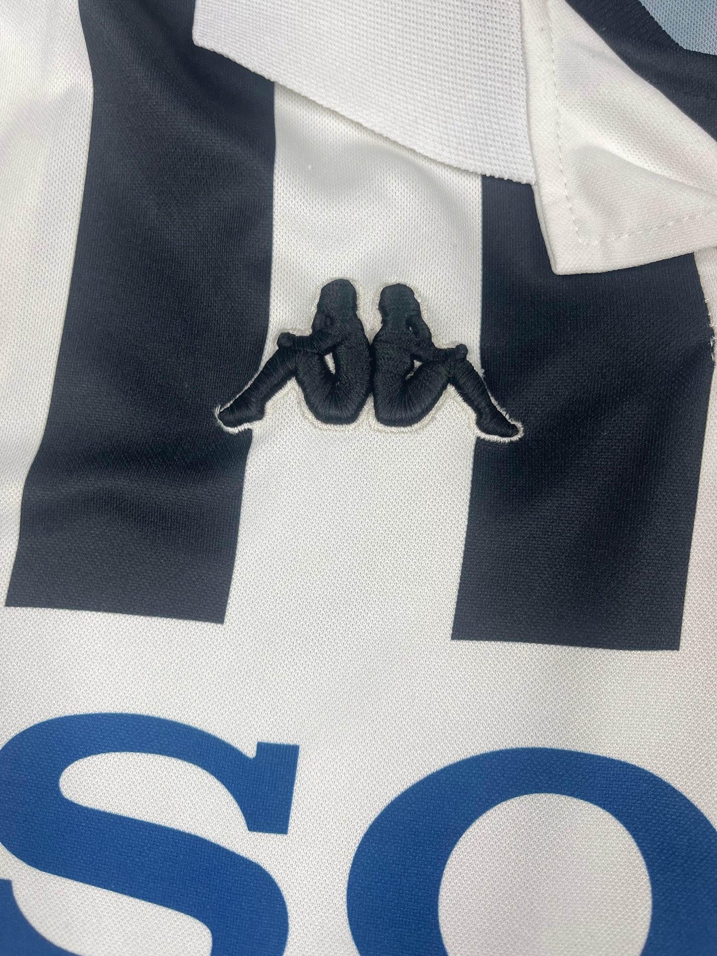 Vintage Juventus Kappa 1999 - 2000 Home Football Shirt Sony Size XL Black White