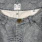 Vintage 90's Roberto Cavalli Jeans Pants Trousers Made in Italy Animal Print Size 30 - Small Snake Print Crocodile Print Mid - Low Waist