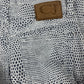 Vintage 90's Roberto Cavalli Jeans Pants Trousers Made in Italy Animal Print Size 30 - Small Snake Print Crocodile Print Mid - Low Waist