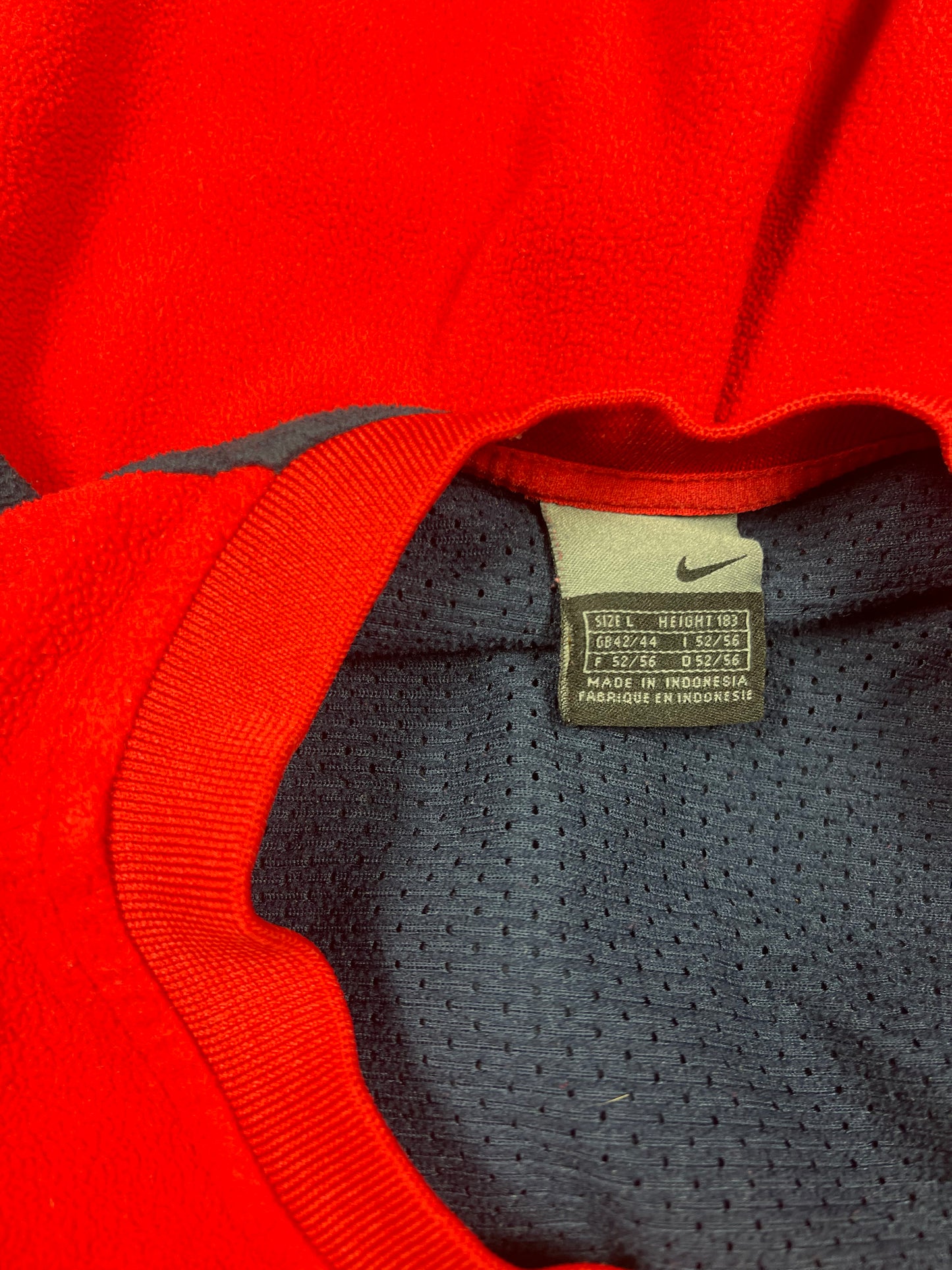 Vintage Y2K Nike Arsenal 2003 ? - 2004 ? Fleece Sweat Top Invincibles Size L