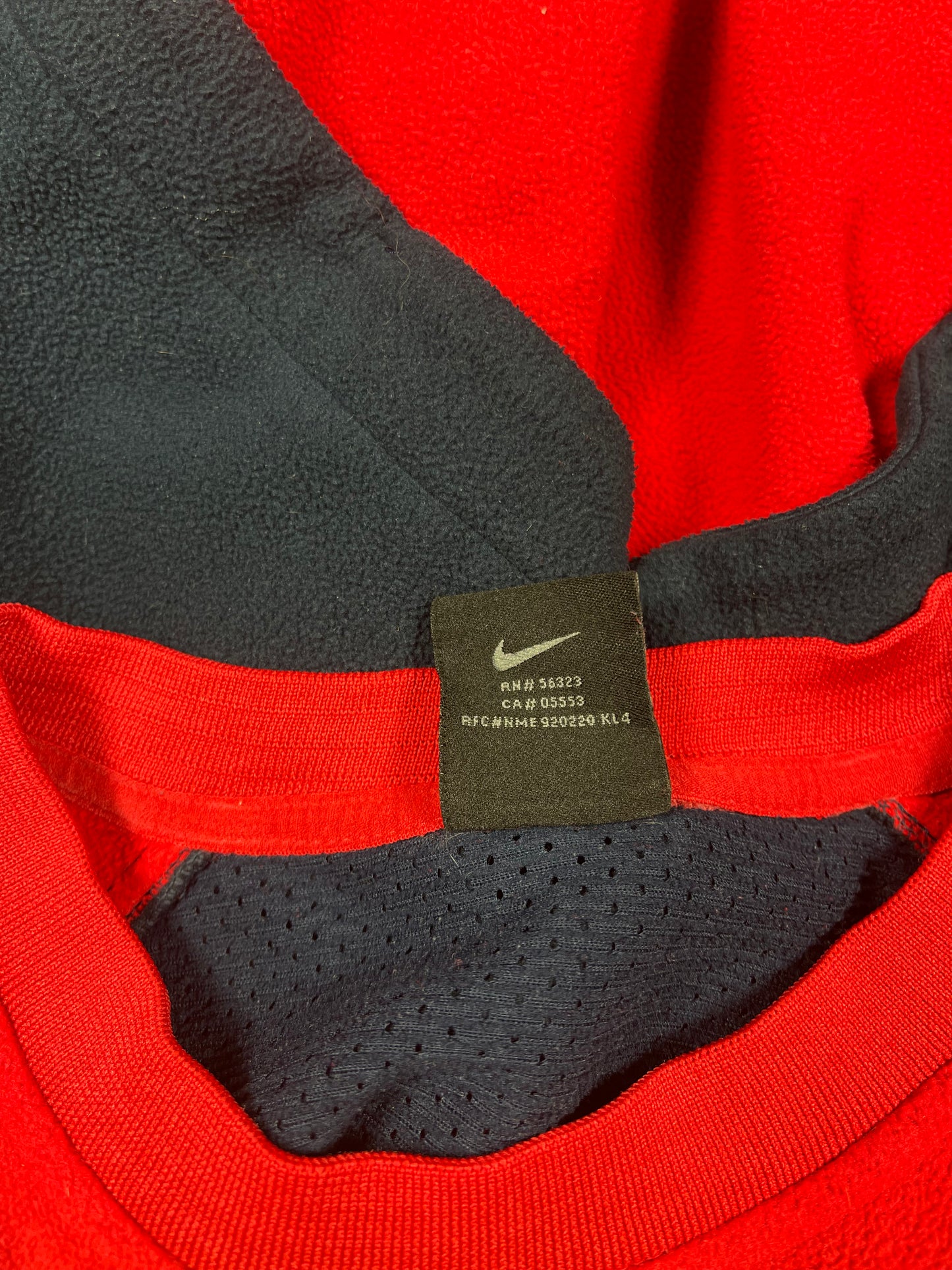 Vintage Y2K Nike Arsenal 2003 ? - 2004 ? Fleece Sweat Top Invincibles Size L