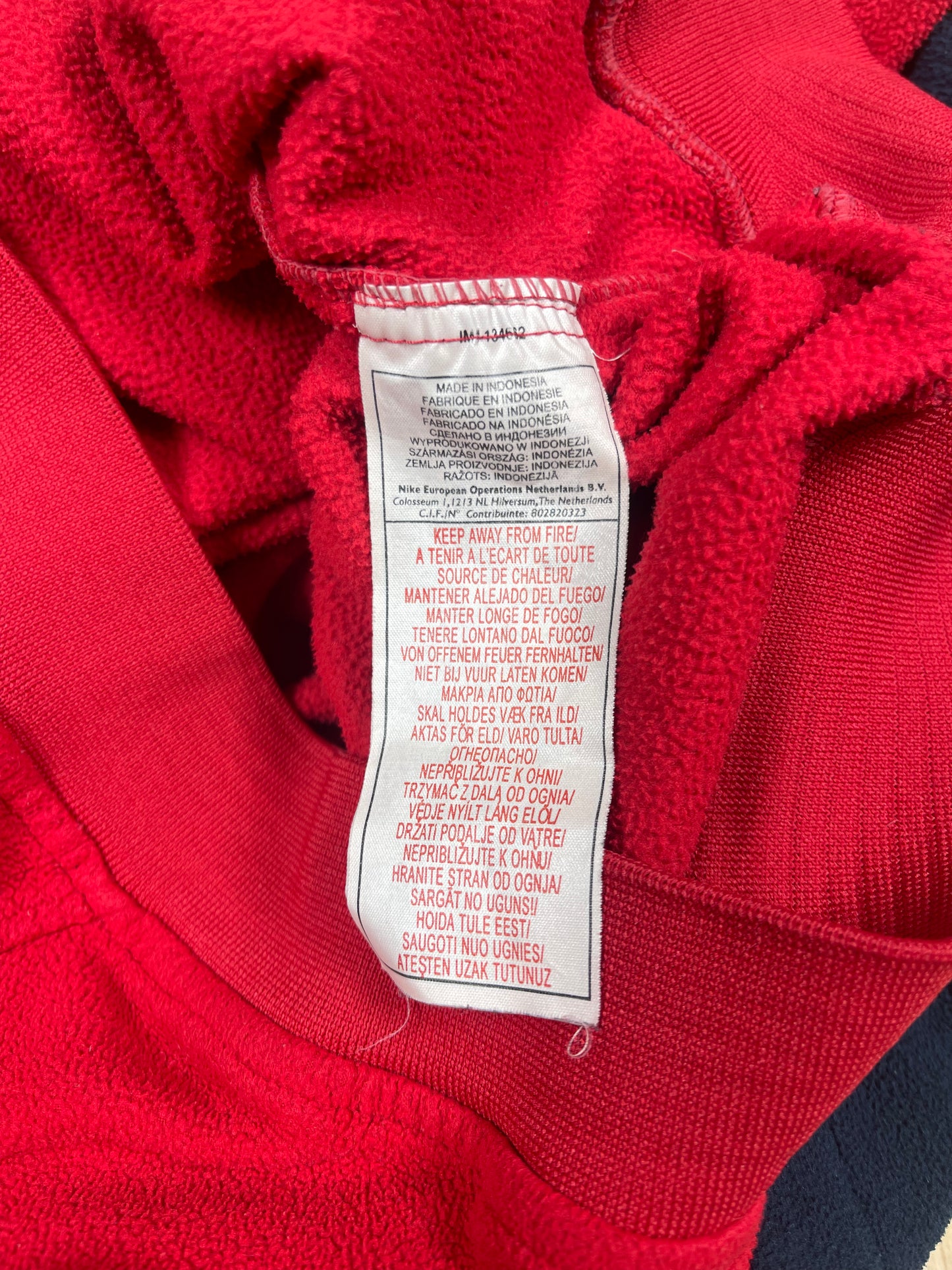 Vintage Y2K Nike Arsenal 2003 ? - 2004 ? Fleece Sweat Top Invincibles Size L