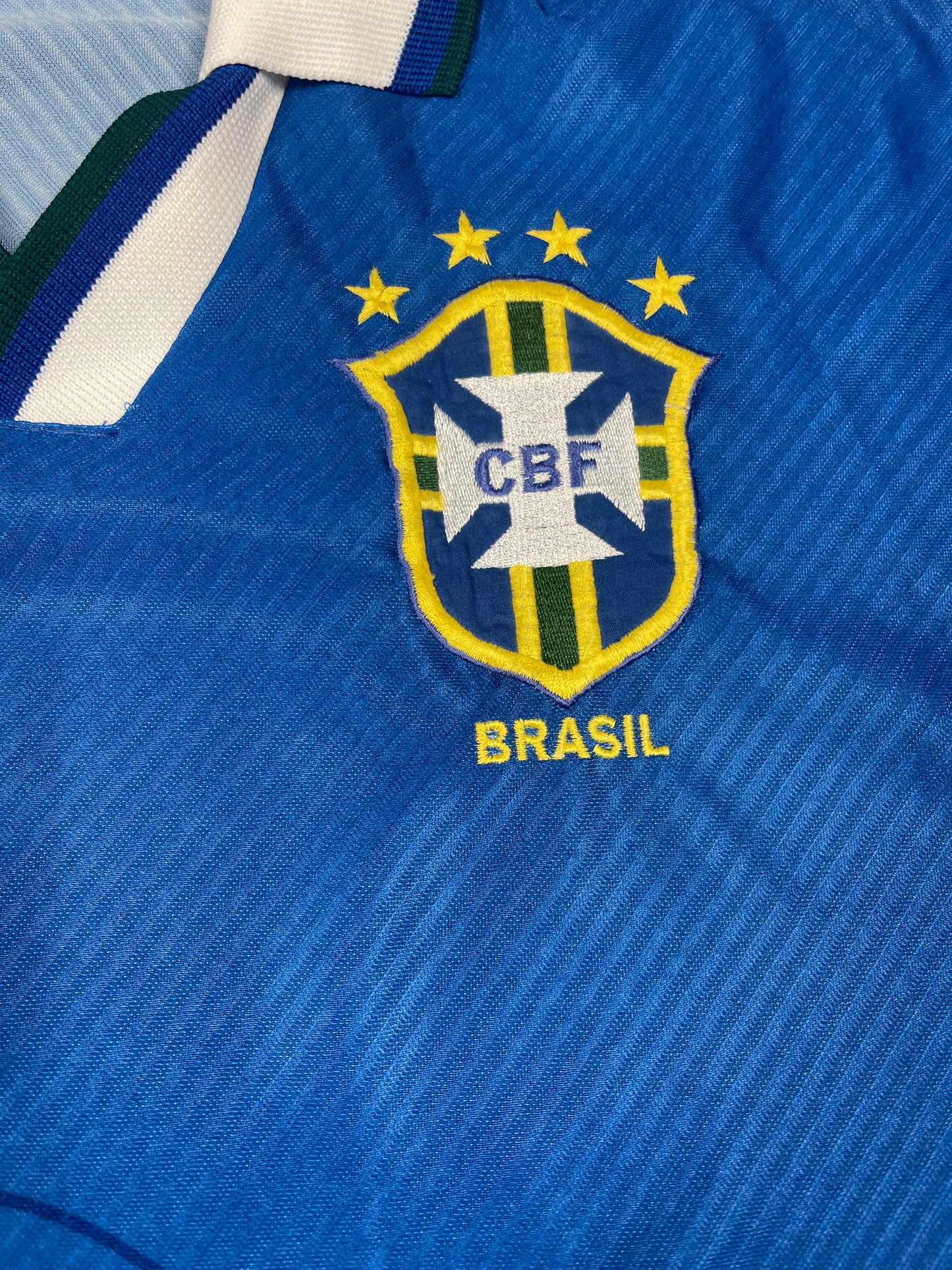 🇧🇷 Vintage Brasil Brazil Umbro Shirt 1994 - 1995 - 1996 - 1997 Football Shirt Soccer Jersey World Cup 1994 USA Size L Blue